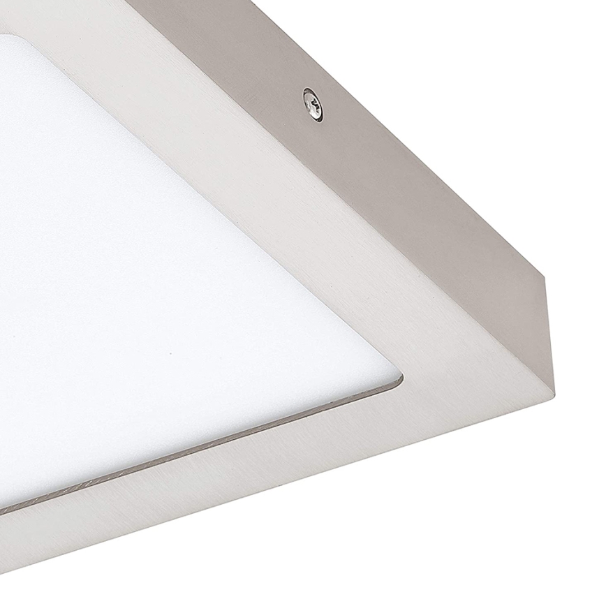 Eglo 33319 - Plafón LED RGBW regulable FUEVA-C LED/15,6W/230V 2700-6500K 22,5x22,5 cm cromo mate