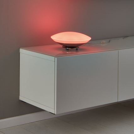Eglo 33324 - Lámpara de mesa regulable LED RGBW FRATTINA-C LED/18W/230V cromo mate