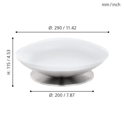 Eglo 33324 - Lámpara de mesa regulable LED RGBW FRATTINA-C LED/18W/230V cromo mate