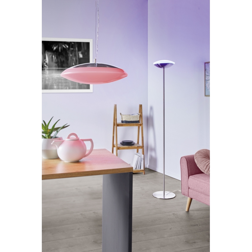 Eglo 33325 - Lámpara de pie LED RGBW regulable FRATTINA-C LED/18W/230V cromo mate