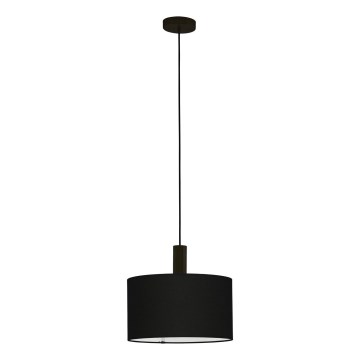 Eglo 33354 - Lámpara colgante AMANI con cable 1xE27/60W/230V Ø 38 cm negra