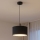 Eglo 33354 - Lámpara colgante AMANI con cable 1xE27/60W/230V Ø 38 cm negra