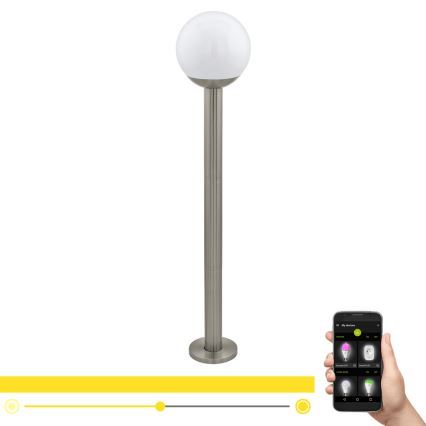 Eglo 33566 - Lámpara exterior LED regulable NISIA-C 1xE27/9W/230V 980 mm IP44