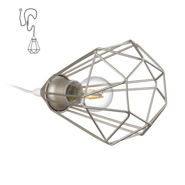 Eglo 33618 - Lámpara de mesa enchufable TARBES 1xE27/60W/230V