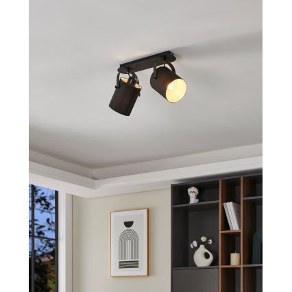 Eglo 33646 - Lámpara de focos VILLABATE 2xE27/10W/230V