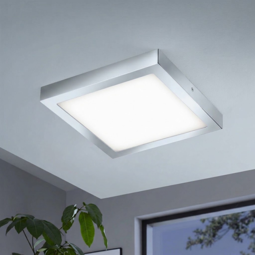 Eglo 33668-LED RGBW Luminaria de baño regulable FUEVA-C 21W/230V 2700-6500K 30x30cm IP44
