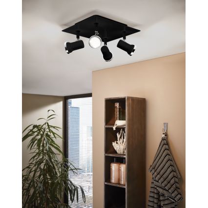 Eglo - Foco LED de baño 4xGU10/3,3W/230V IP44
