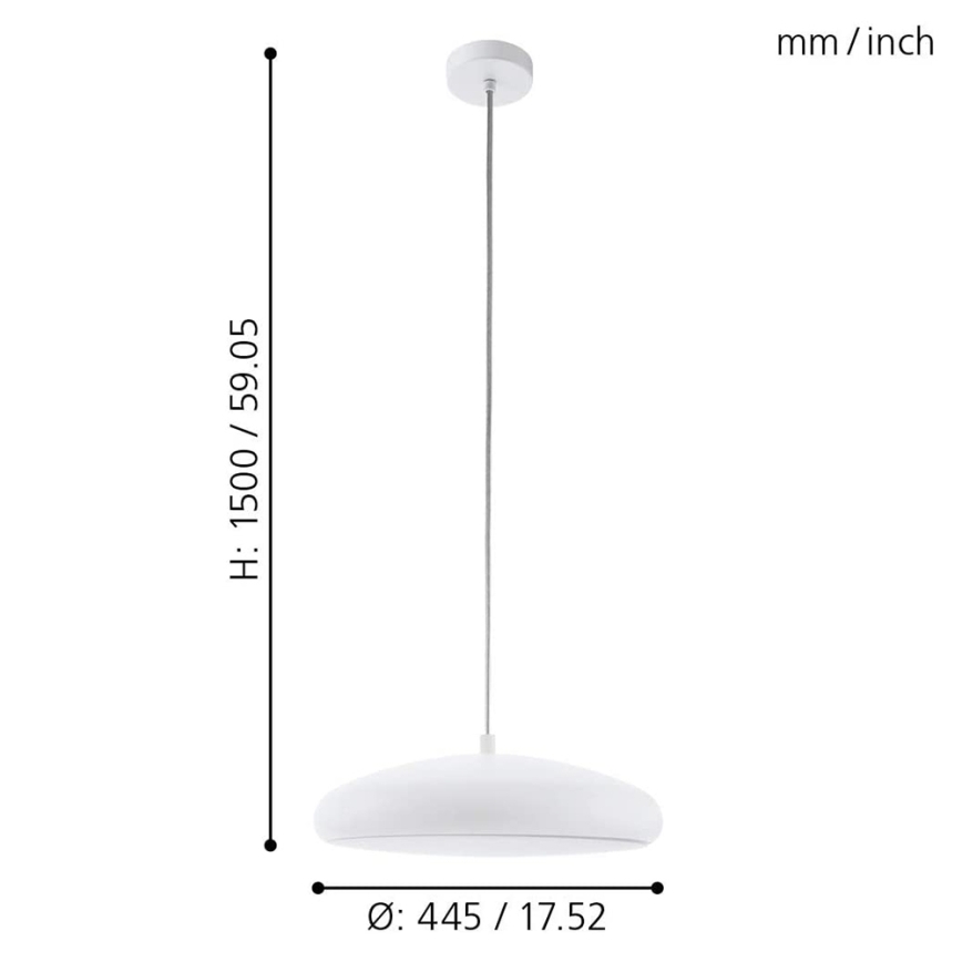 Eglo 33765 - LED RGBW Lámpara colgante regulable RIODEVA-C LED/27W/230V 2700-6500K blanco