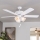 Eglo 35076 - Ventilador de techo LAS PALMAS 3xE27/40W/230V blanco