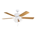 Eglo 35076 - Ventilador de techo LAS PALMAS 3xE27/40W/230V marrón