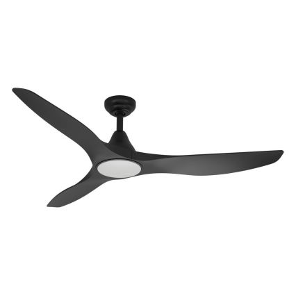 Eglo - Ventilador de techo LED 20W/230V 3000/4000/5000K Ø 132 cm negro + mando a distancia
