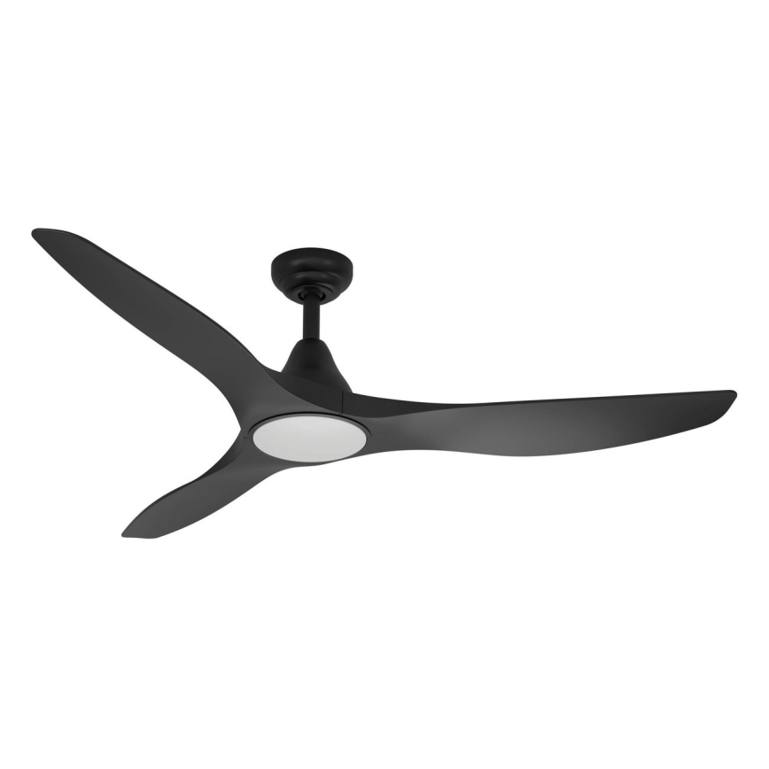 Eglo - Ventilador de techo LED 20W/230V 3000/4000/5000K Ø 132 cm negro + mando a distancia