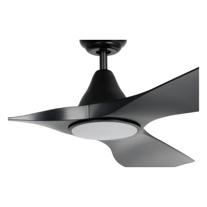 Eglo - Ventilador de techo LED 20W/230V 3000/4000/5000K Ø 132 cm negro + mando a distancia