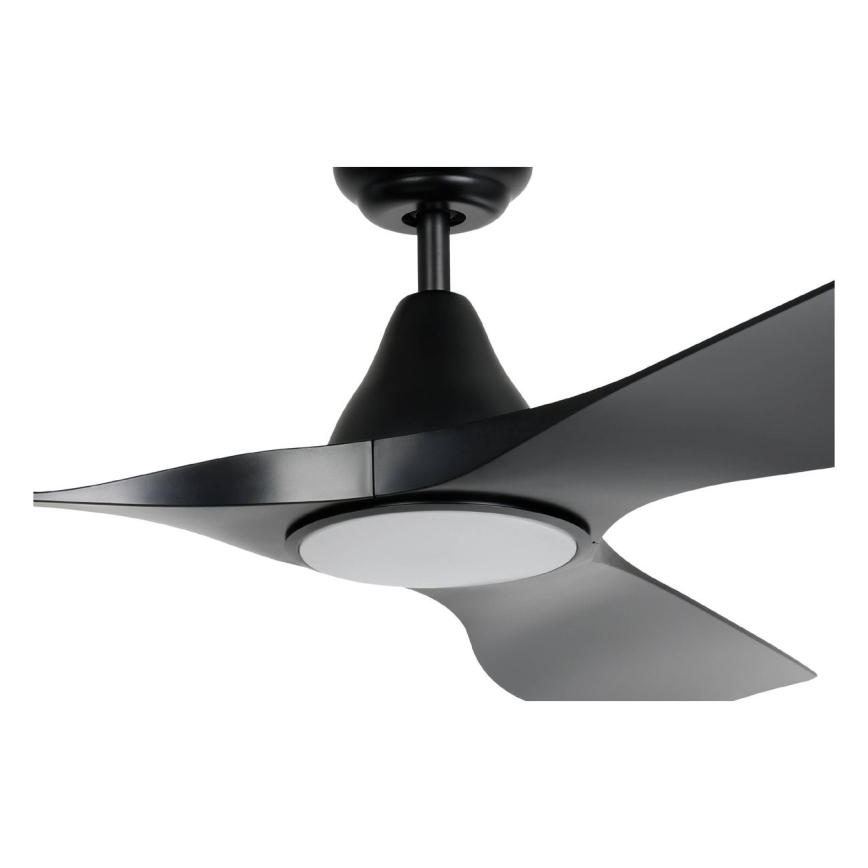 Eglo - Ventilador de techo LED 20W/230V 3000/4000/5000K Ø 132 cm negro + mando a distancia