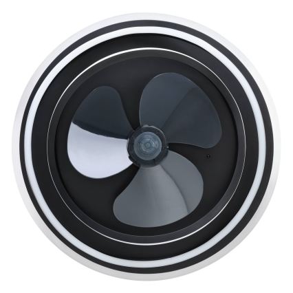 Eglo - Ventilador de techo LED regulable 4xLED/9W/230V 2700-6500K Ø 50 cm negro + mando a distancia