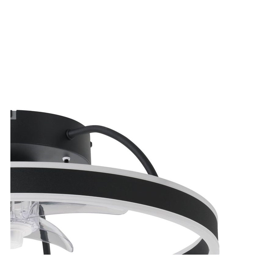 Eglo - Ventilador de techo LED RGBW regulable LED/36W/230V 3000-6500K Ø 50 cm negro + mando a distancia