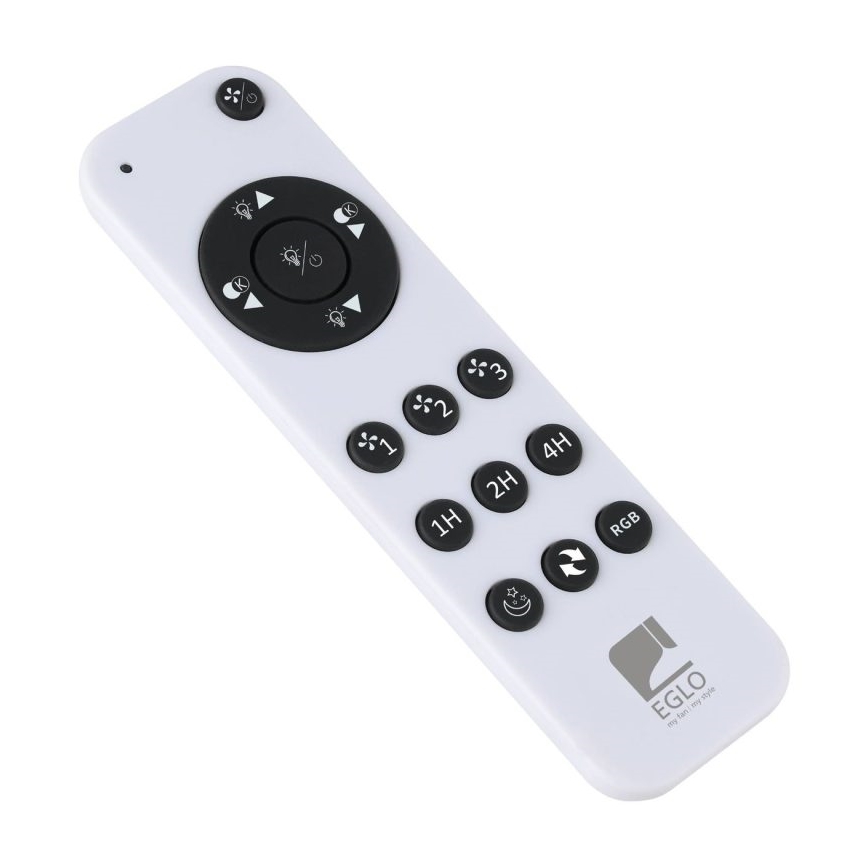 Eglo - Ventilador de techo LED RGBW regulable LED/36W/230V 3000-6500K Ø 50 cm negro + mando a distancia