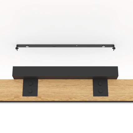 Eglo - Plafón LED regulable LED/27W/230V 3000K negro/marrón