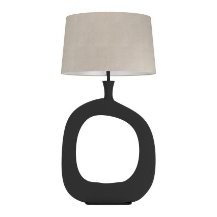 Eglo - Lámpara de mesa 1xE27/60W/230V 88 cm negro/color crema