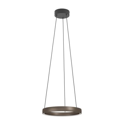 Eglo - Lámpara colgante LED regulable en cable con sensor de movimiento, 2xLED/19W/230V, 2200–6500K, Ø 55 cm, marrón