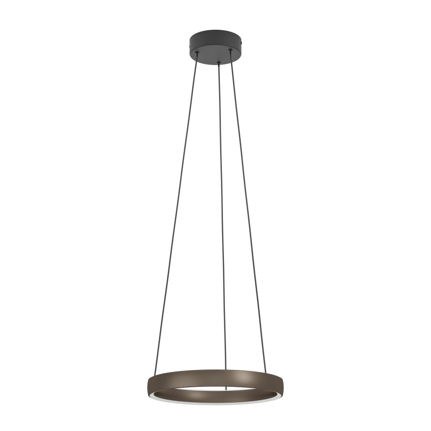Eglo - Lámpara colgante LED regulable en cable con sensor de movimiento, 2xLED/19W/230V, 2200–6500K, Ø 55 cm, marrón