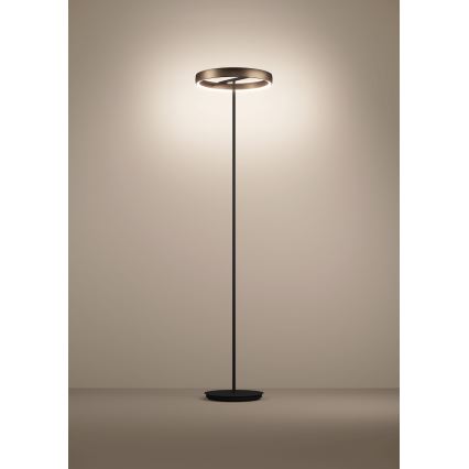 Eglo - Lámpara de pie LED regulable con sensor de movimiento 2xLED/19W/230V 2200-6500K marrón