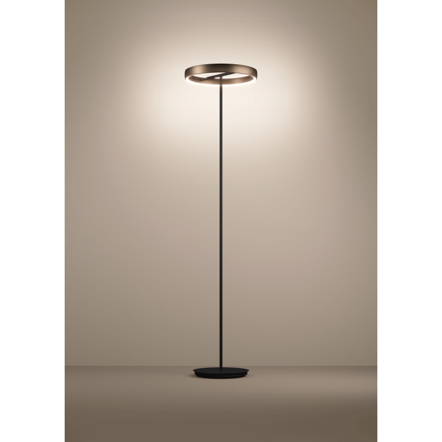 Eglo - Lámpara de pie LED regulable con sensor de movimiento 2xLED/19W/230V 2200-6500K marrón