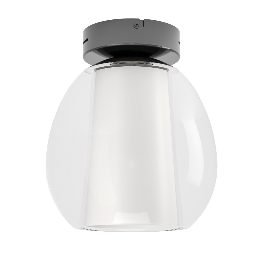 Eglo - Luminaria de techo LED regulable LED/5,5W/230V + LED/1,6W 2200-6500K Ø 25 cm negro cromado + mando a distancia