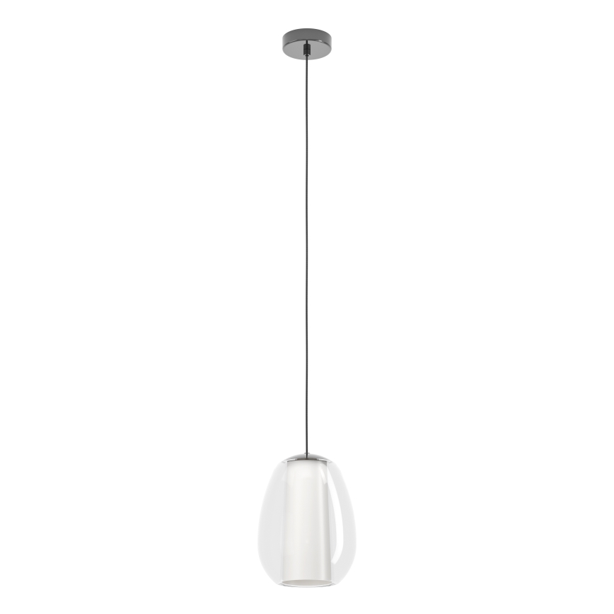 Eglo - Lámpara colgante LED regulable con cable LED/7W/230V + LED/1,6W 2200-6500K negro cromado