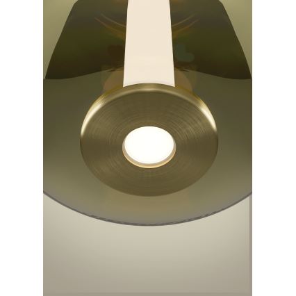 Eglo - Lámpara colgante LED regulable con cable LED/5,5W/230V + LED/1,6W 2200-6500K Ø 21 cm dorada