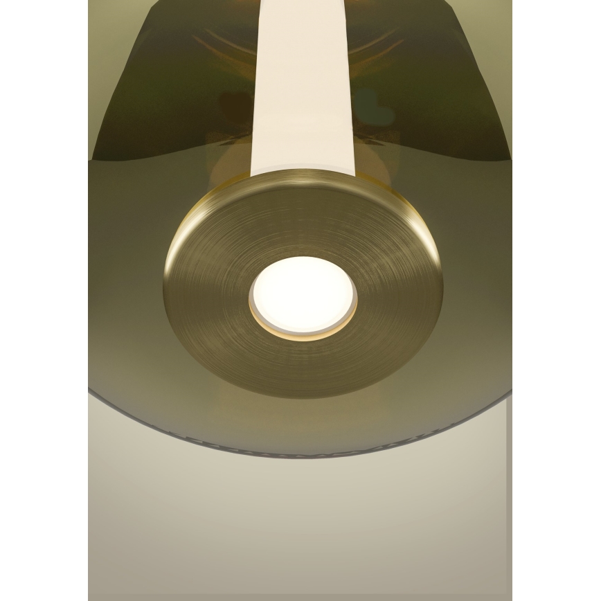 Eglo - Lámpara colgante LED regulable con cable LED/6W/230V + LED/1,6W 2200-6500K Ø 25 cm dorada