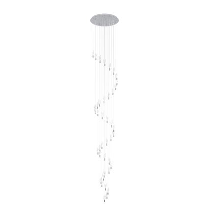 Eglo - Lámpara colgante LED con cable 40xLED/2,1W/230V 2200/3000/4000K cromo brillante