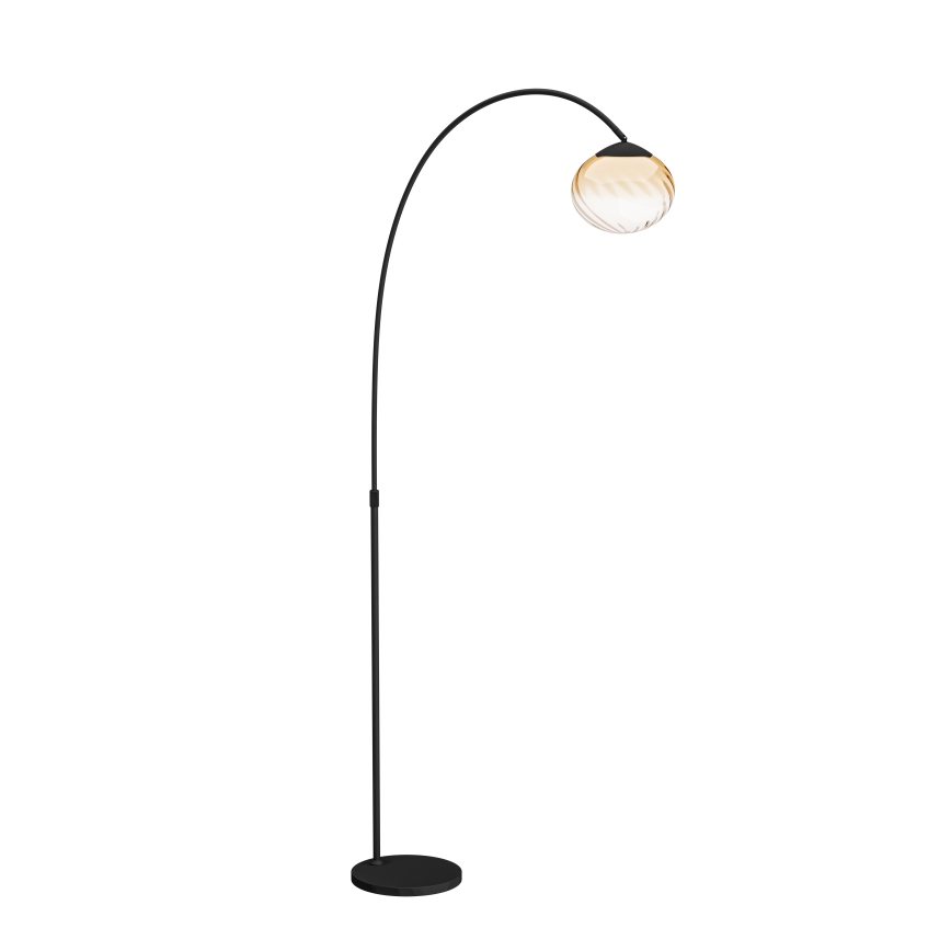 Eglo - Lámpara de pie LED regulable LED/5,8W/230V 2200-6500K beige/ahumado + con mando a distancia