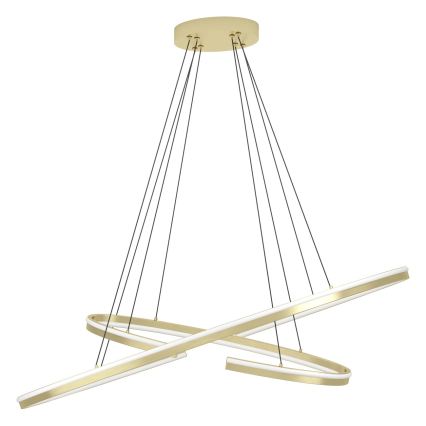 Eglo - Lámpara colgante LED regulable con cable LED/50W/230V 2200-6500K acabado dorado + mando a distancia