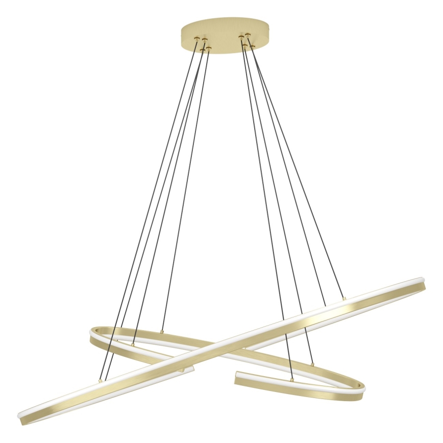 Eglo - Lámpara colgante LED regulable con cable LED/50W/230V 2200-6500K acabado dorado + mando a distancia