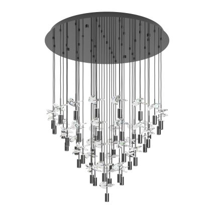 Eglo - Lámpara colgante LED suspendida por cable 43xLED/2,1W/230V 2200/3000/4000K acabado cromo brillante