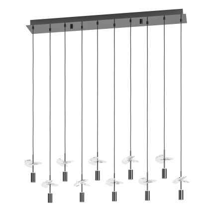 Eglo - Lámpara colgante LED sobre cable 10xLED/2,6W/230V 2200/3000/4000K cromo brillante