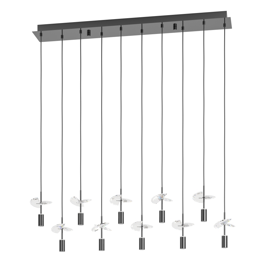 Eglo - Lámpara colgante LED sobre cable 10xLED/2,6W/230V 2200/3000/4000K cromo brillante