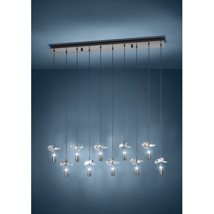 Eglo - Lámpara colgante LED sobre cable 10xLED/2,6W/230V 2200/3000/4000K cromo brillante