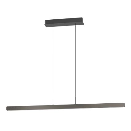 Eglo - Lámpara colgante LED regulable con cable LED/30W/230V negra + mando a distancia