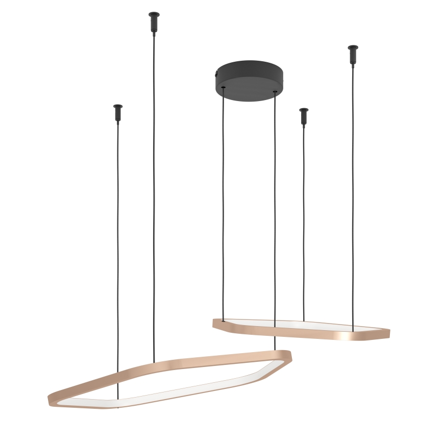 Eglo - Lámpara colgante LED regulable con cable LED/30W/230V 2200-6500K latón + mando a distancia