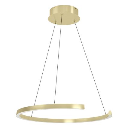Eglo - Lámpara colgante LED regulable con cable LED/24,8W/230V 2200-6500K dorada + mando a distancia