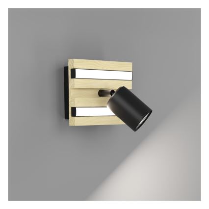 Eglo - Aplique de pared con spots LED LED/2,2W/230V + 2xLED/1,2W + 2xLED/2W beige/negro