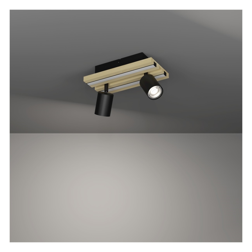 Eglo - Lámpara de focos LED 2xLED/2,2W/230V + 2xLED/1,2W + 2xLED/2W beige/negro