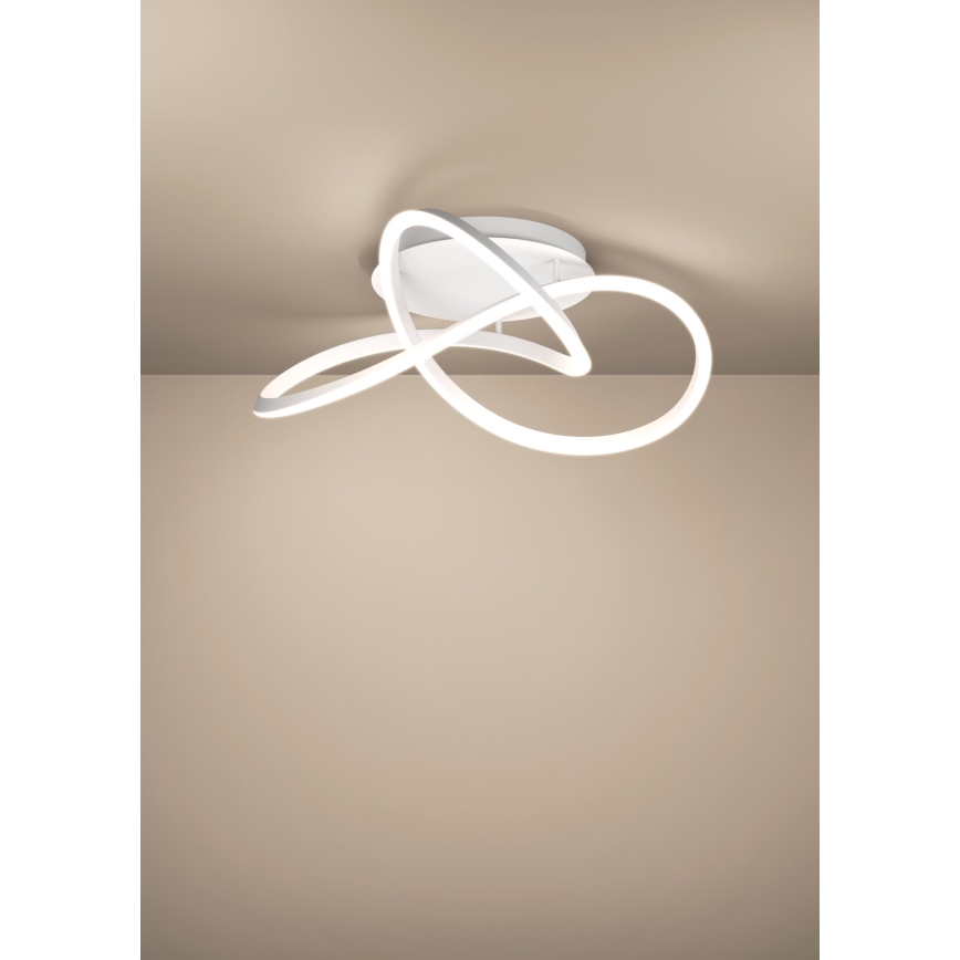 Eglo - Lámpara de techo LED regulable, 40 W, 230 V, 2200–6500 K, Ø 83 cm, blanca, con mando a distancia