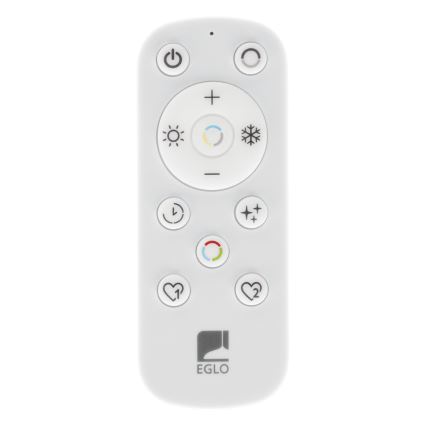 Eglo - Lámpara colgante LED regulable con cable LED/50W/230V 2200-6500K negra + mando a distancia