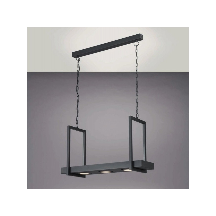 Eglo 39299 - Lámpara colgante regulable LED RGBW con cadena y repisa CALAMONA 3xLED/6W/230V + mando a distancia