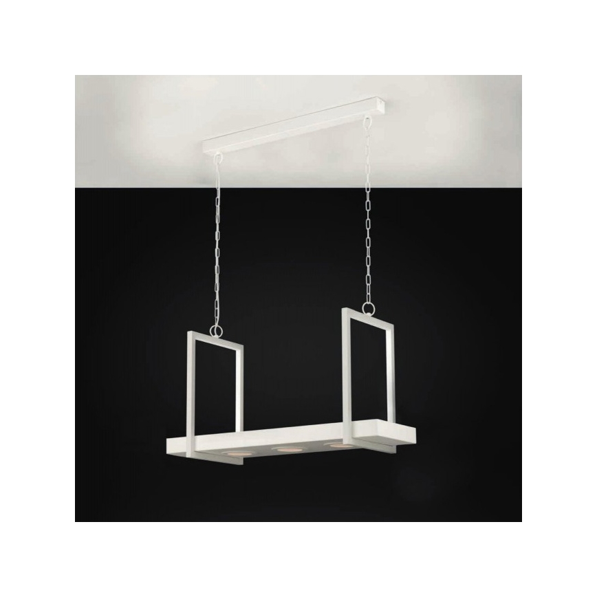 Eglo 39301 - Lámpara colgante LED RGBW regulable con cadena y repisa CALAMONA 3xLED/6W/230V + mando a distancia