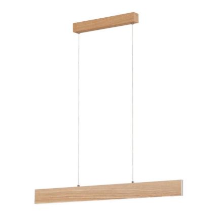 Eglo 39344 - Lámpara colgante LED con cable CLIMENE LED/17W/230V + LED/4,2W roble