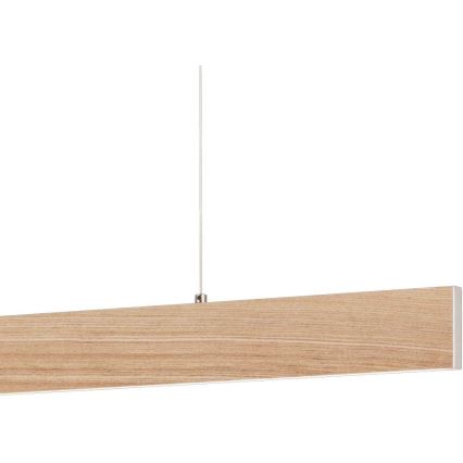 Eglo 39344 - Lámpara colgante LED con cable CLIMENE LED/17W/230V + LED/4,2W roble